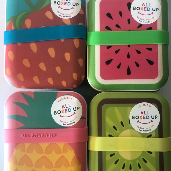 Details about / Bento Lunch Box All Boxed Up Food Storage Container Sandwich Red Green